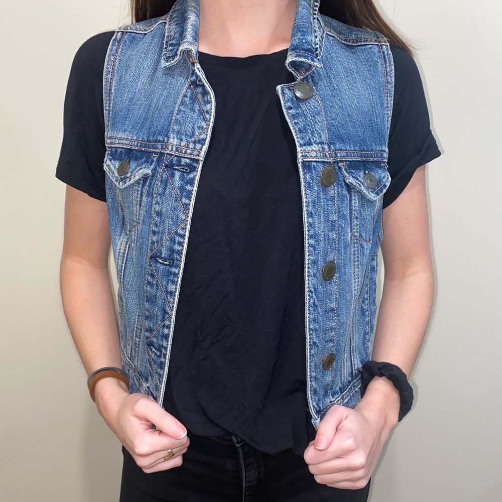 American Eagle Denim Vest